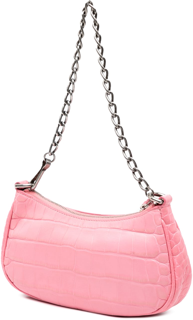 Balenciaga Mini Embossed Leather Motocross Le Cagole Roze