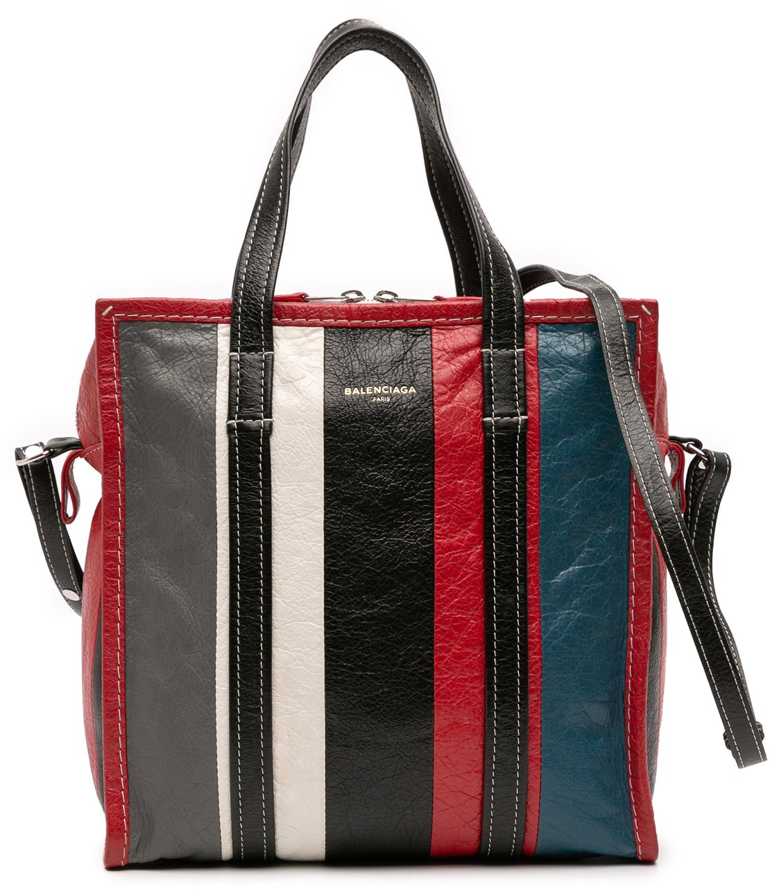 Balenciaga S Lambskin Bazar Shopper Satchel Rood