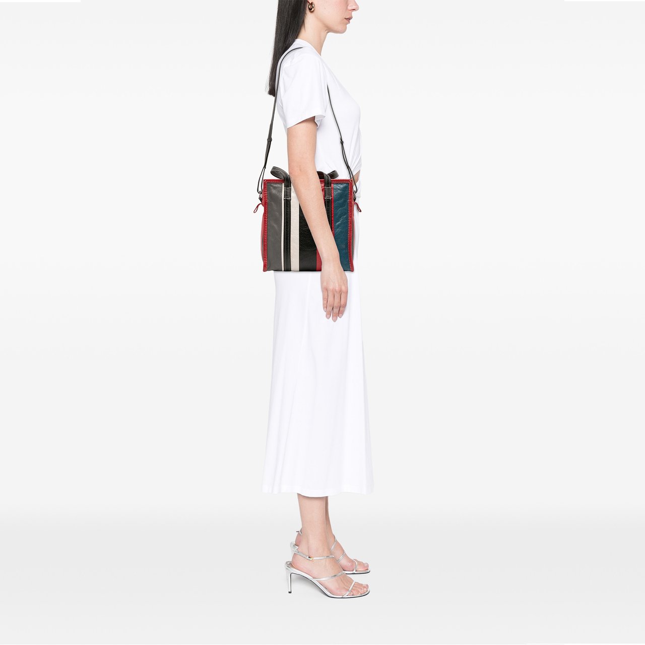Balenciaga S Lambskin Bazar Shopper Satchel Rood