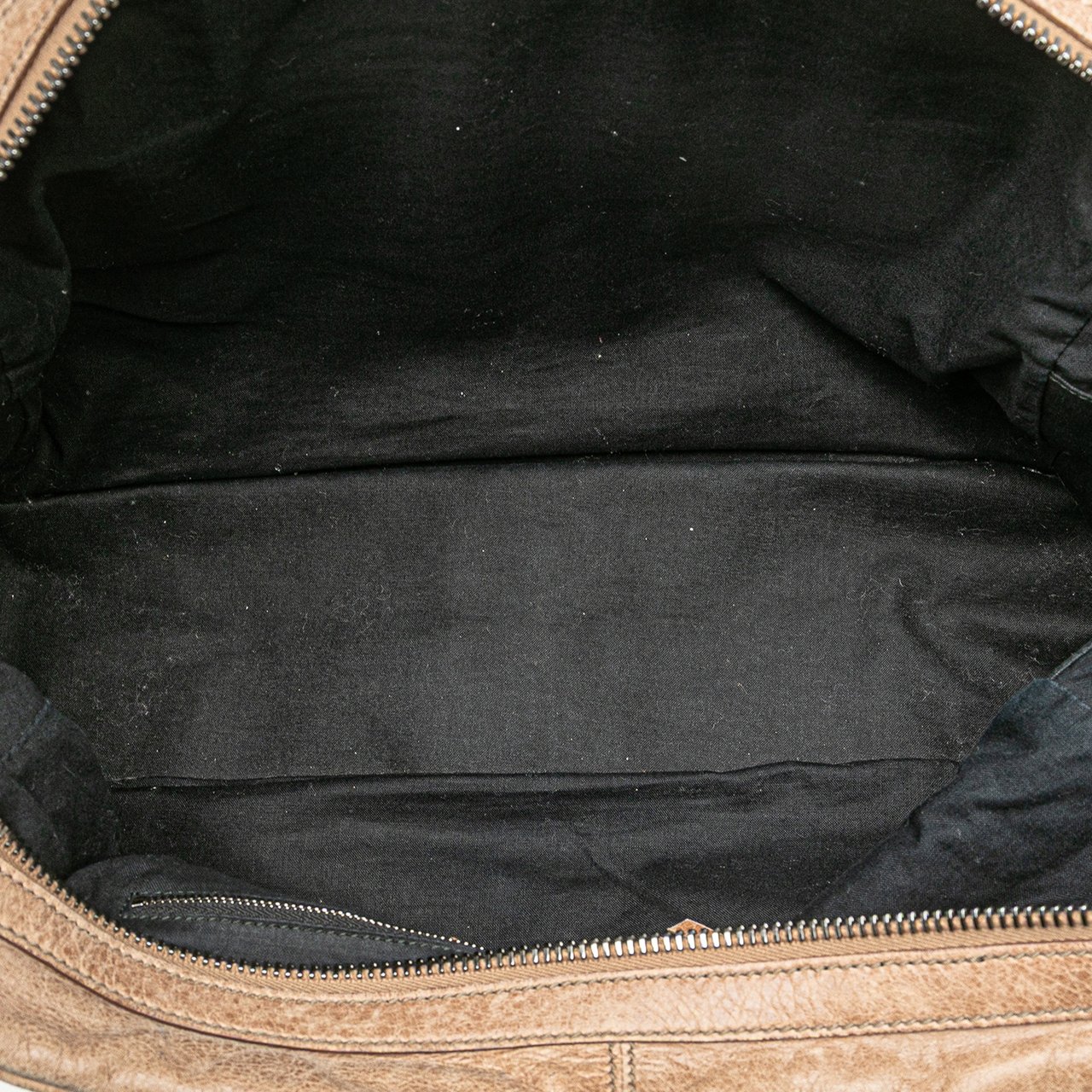 Balenciaga Mini Lambskin Motocross Classic Folder Business Bag Bruin