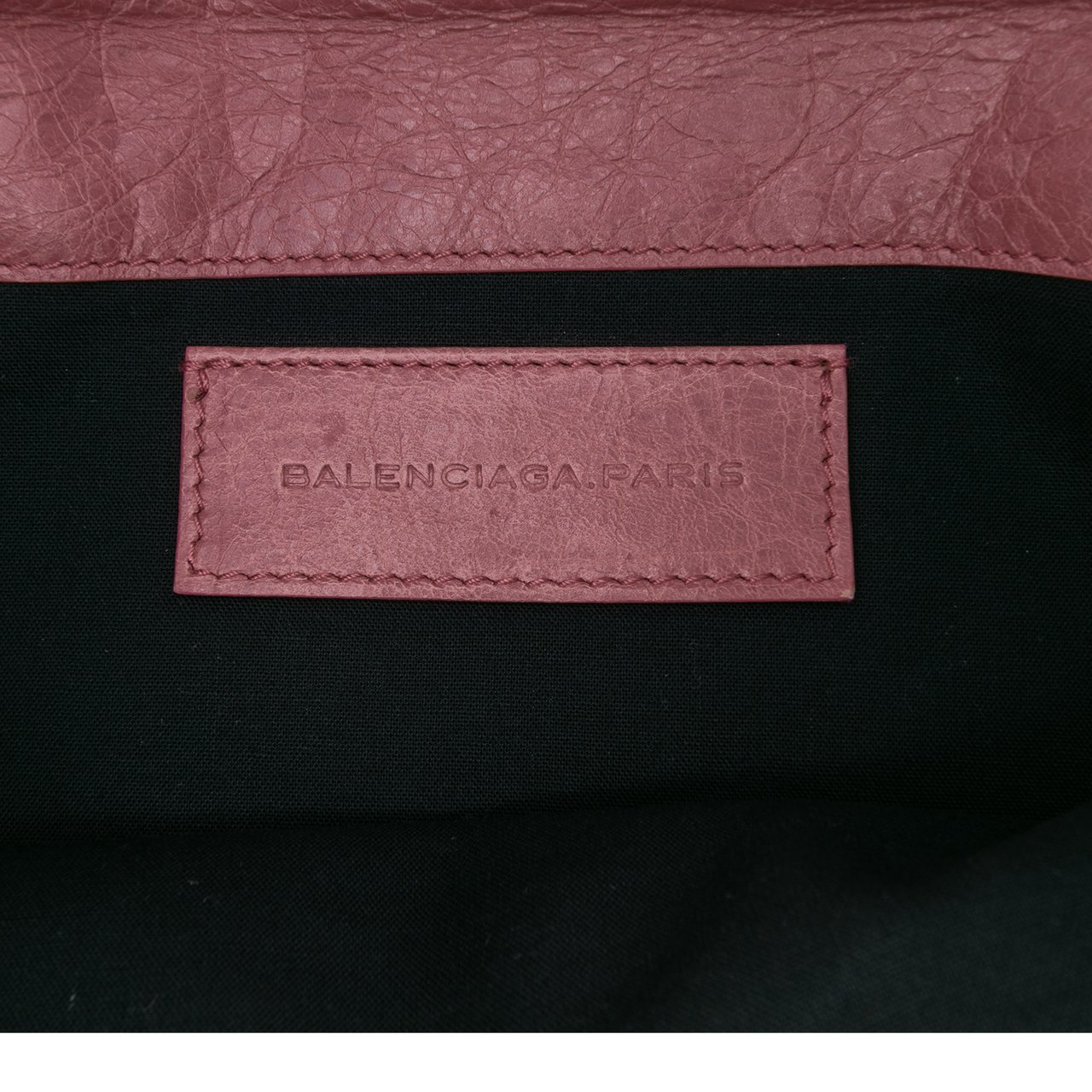 Balenciaga Lambskin Motocross Classic Envelope Clutch Roze
