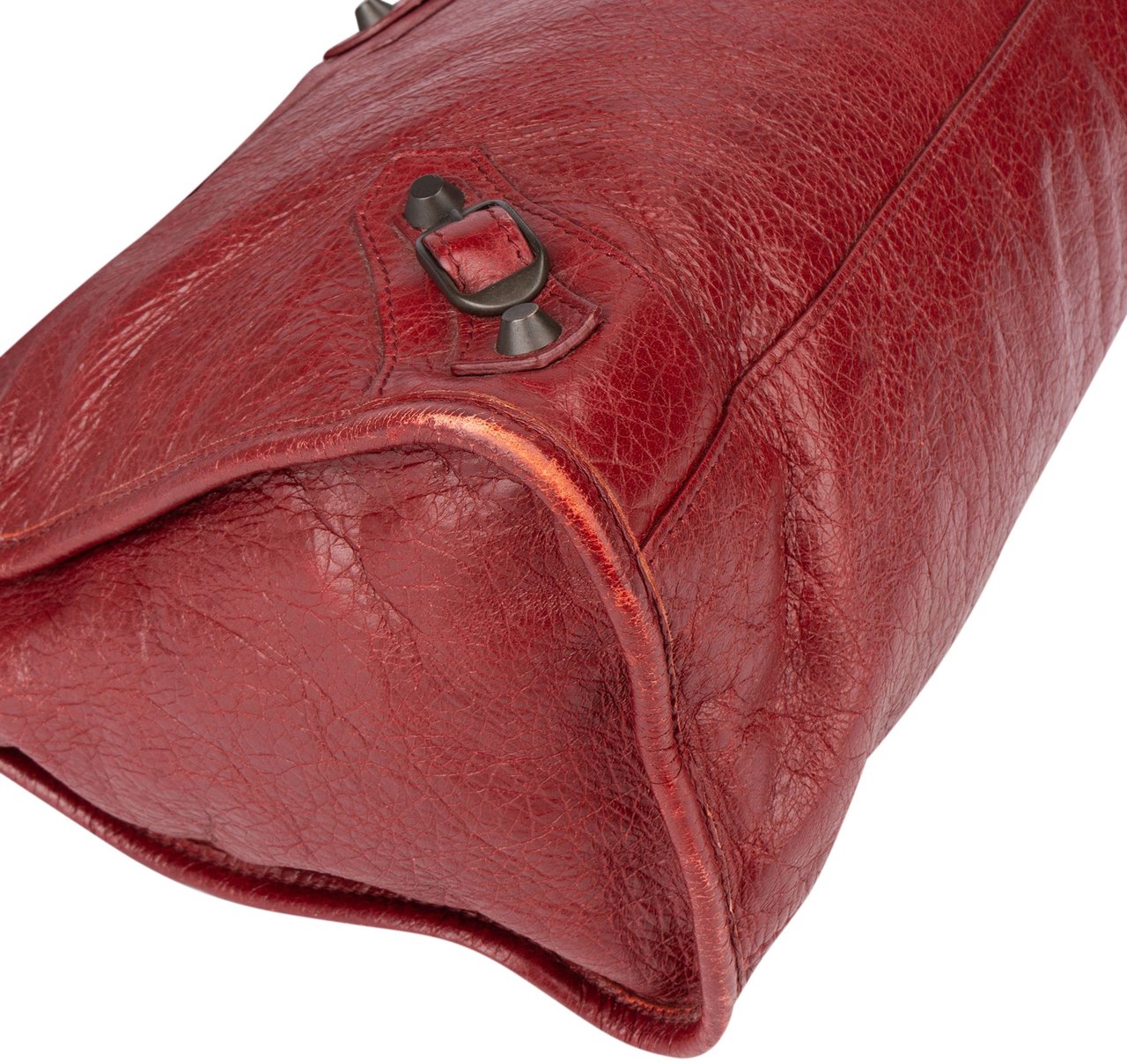 Balenciaga Balenciaga Bordeaux Leather City Handbag Rood
