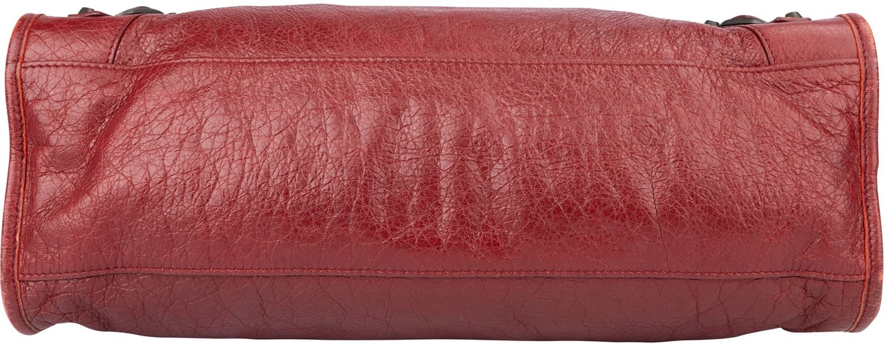 Balenciaga Balenciaga Bordeaux Leather City Handbag Rood