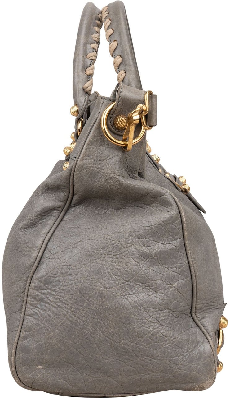 Balenciaga Grey Leather City Jumbo Handbag Divers