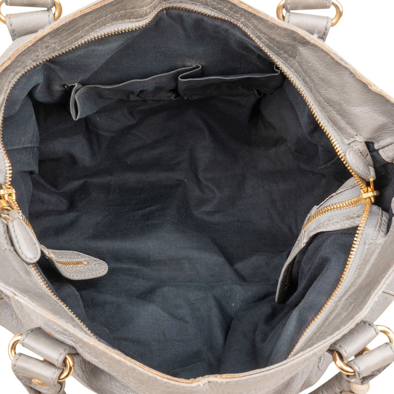 Balenciaga Grey Leather City Jumbo Handbag Divers