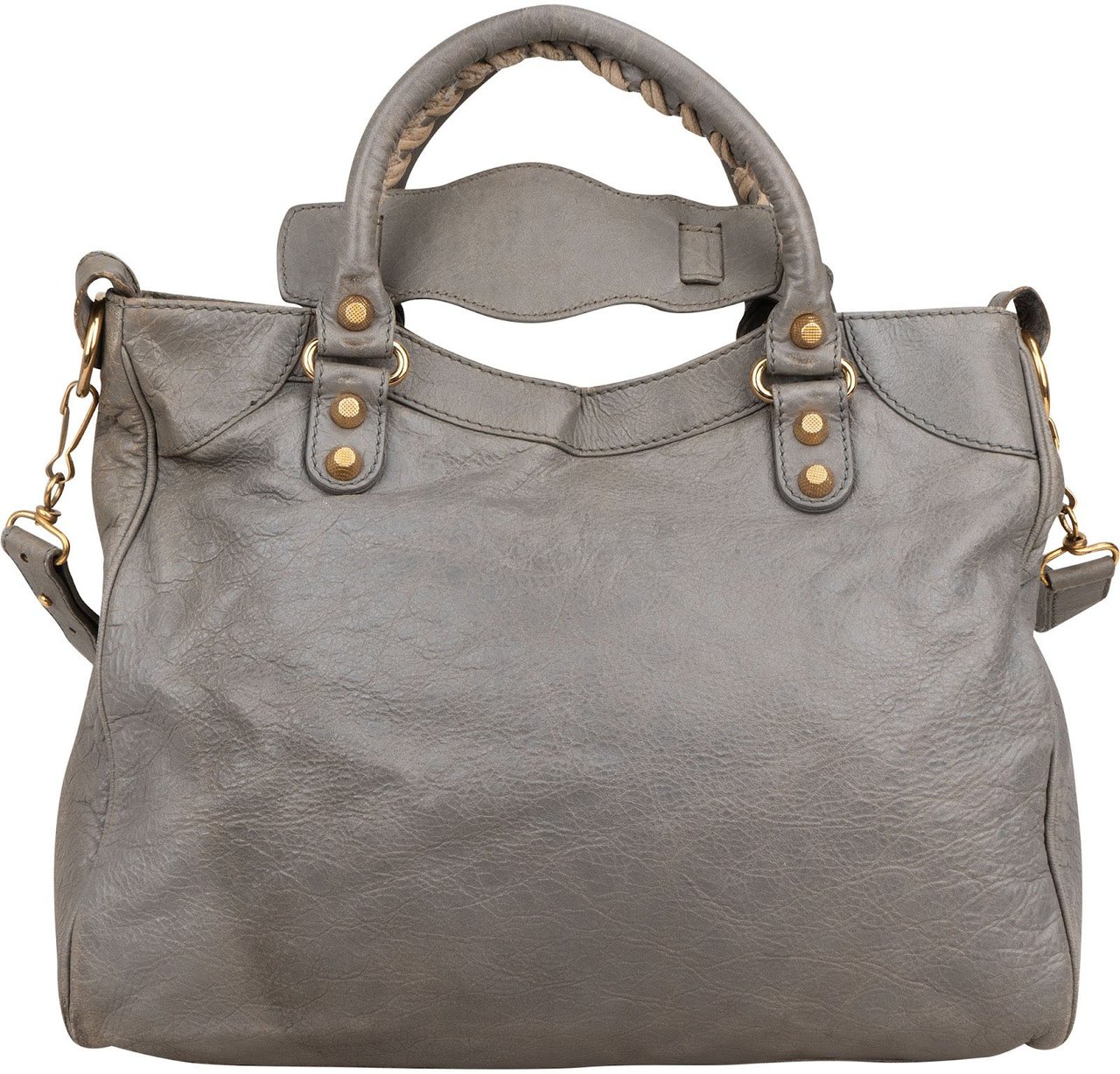Balenciaga Grey Leather City Jumbo Handbag Divers