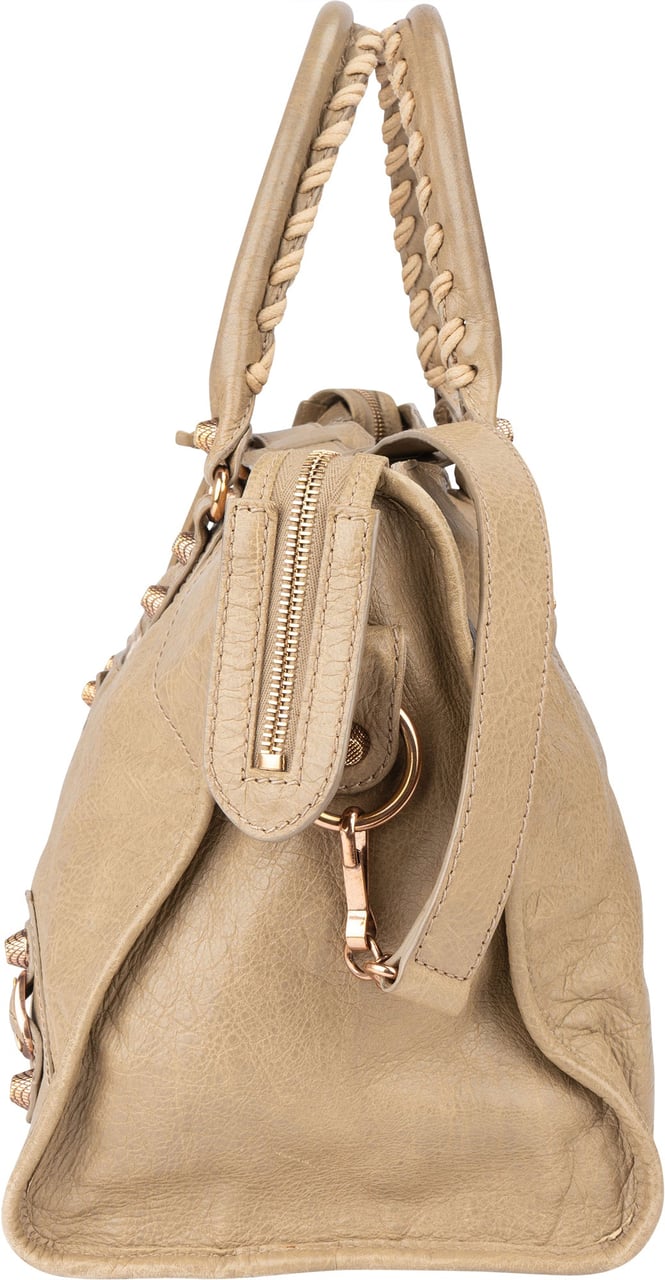 Balenciaga Balenciaga Classic Leather City Handbag Beige