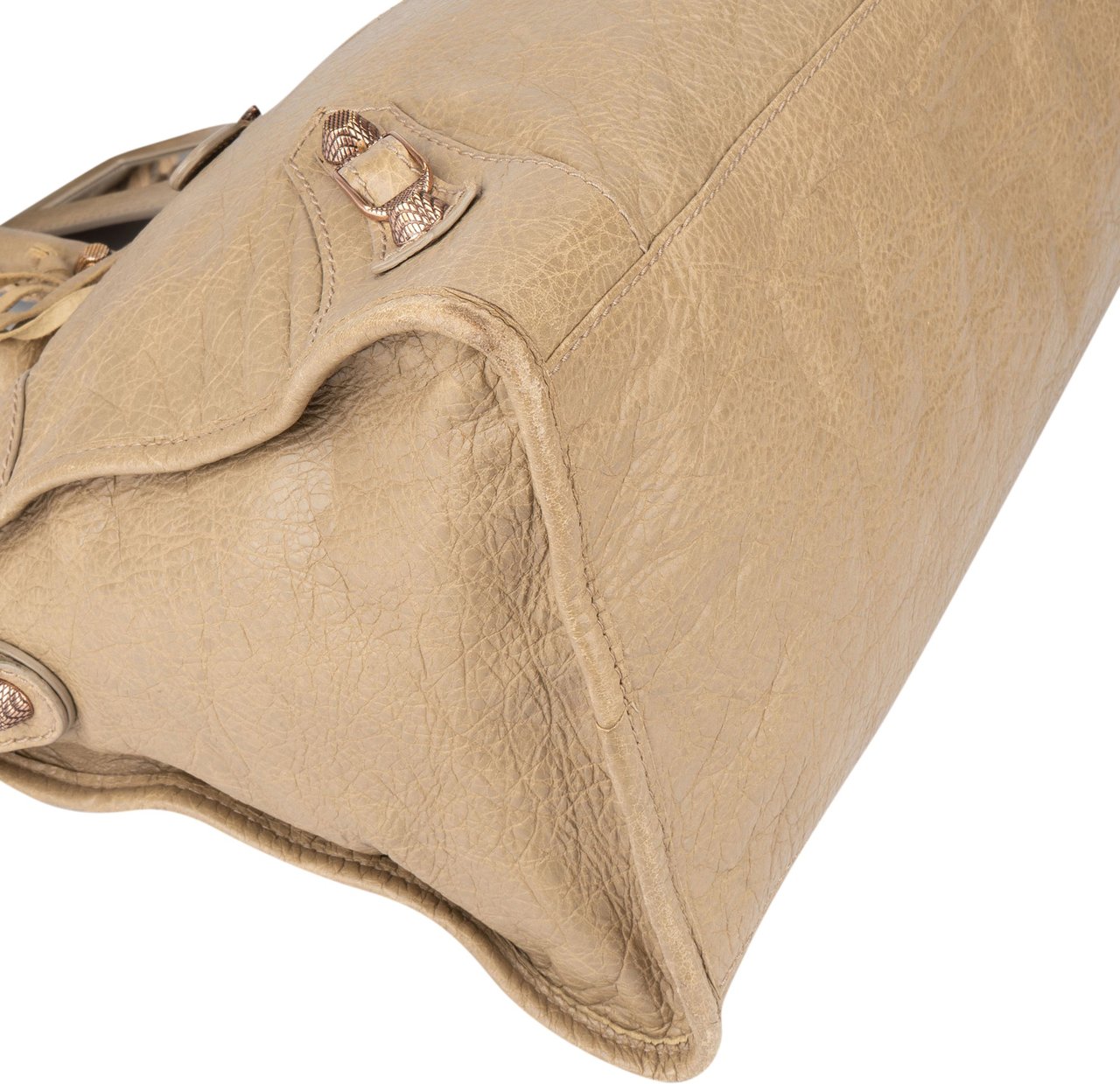 Balenciaga Balenciaga Classic Leather City Handbag Beige