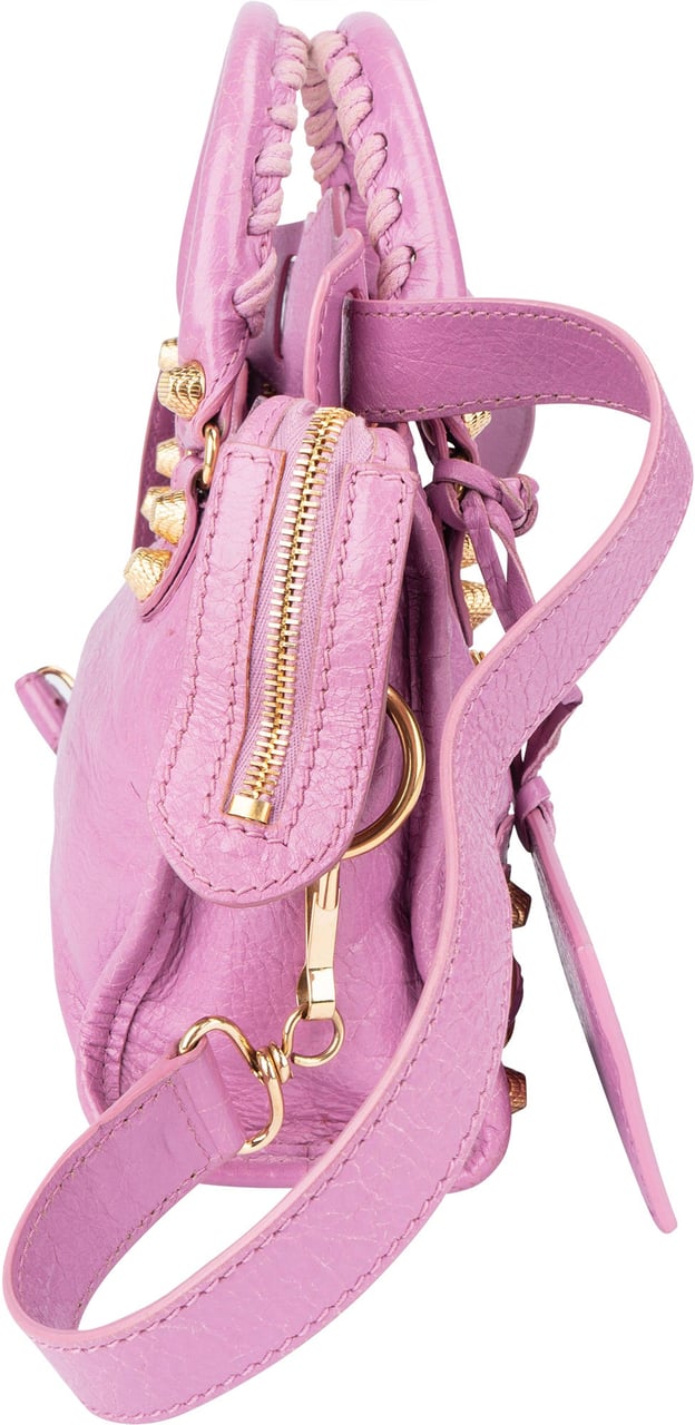 Balenciaga Balenciaga Pink Leather Mini City Handbag Roze
