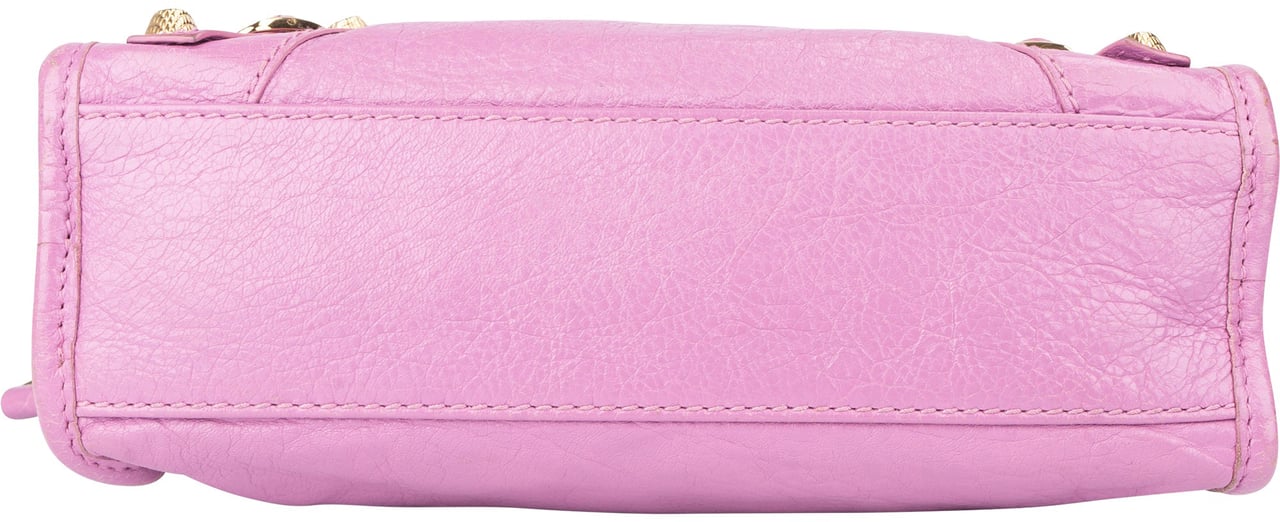 Balenciaga Balenciaga Pink Leather Mini City Handbag Roze