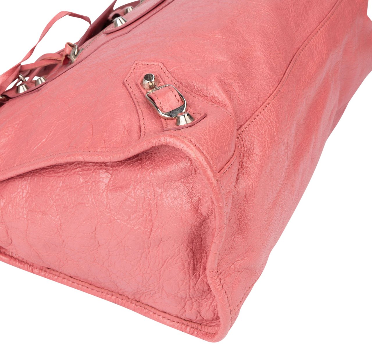 Balenciaga Balenciaga Pink Leather City Handbag Roze