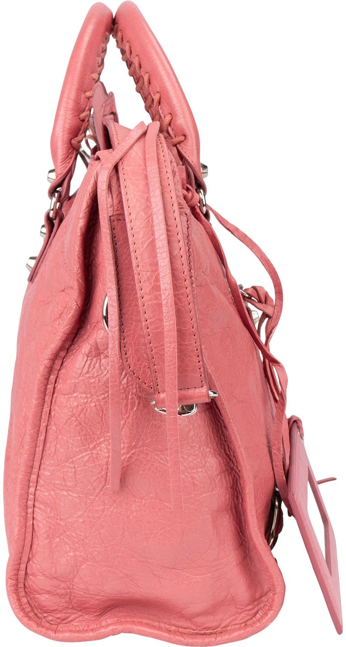 Balenciaga Balenciaga Pink Leather City Handbag Roze