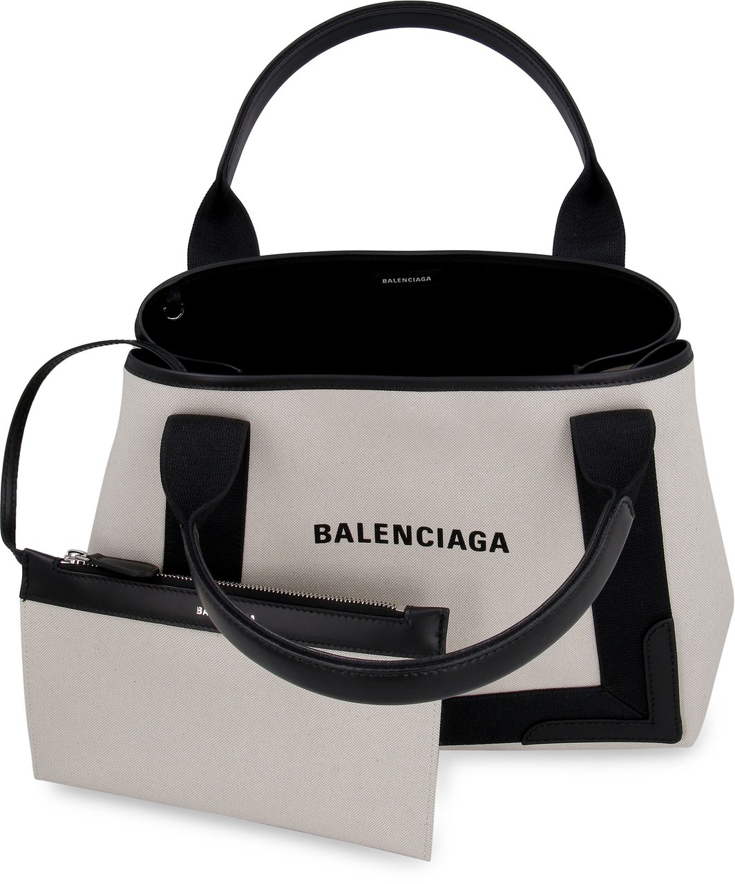 Balenciaga Cabas canvas tote bag Zwart