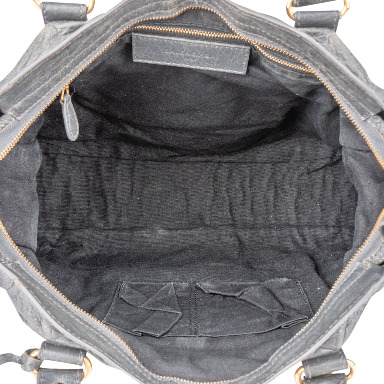 Balenciaga Balenciaga Grey Leather City Handbag Divers
