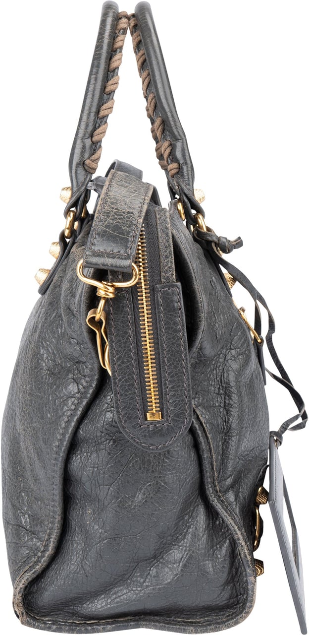 Balenciaga Balenciaga Grey Leather City Handbag Divers
