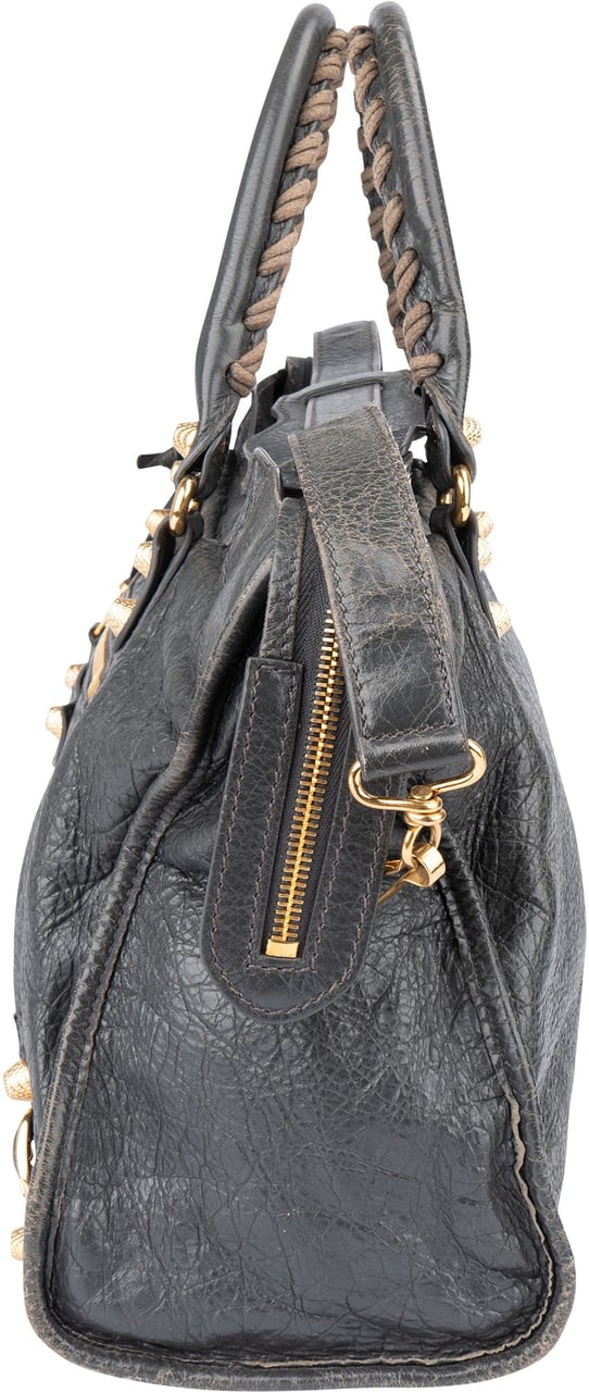 Balenciaga Balenciaga Grey Leather City Handbag Divers