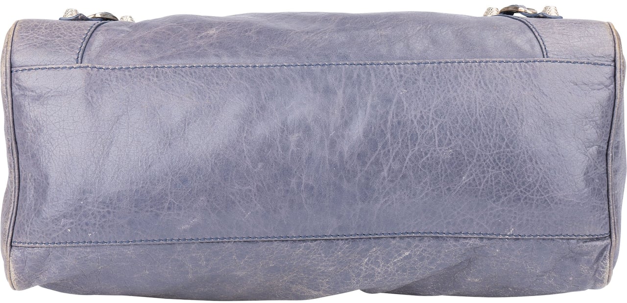 Balenciaga Balenciaga Leather City Handbag Blauw
