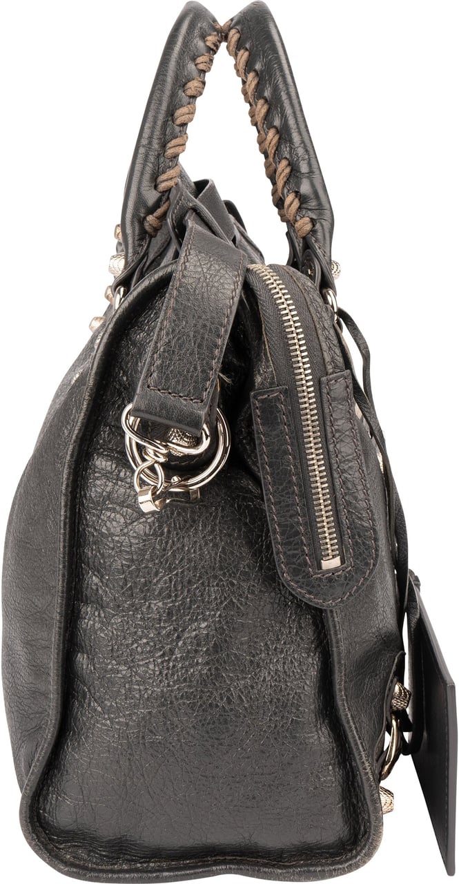 Balenciaga Balenciaga Grey Leather City Handbag Divers