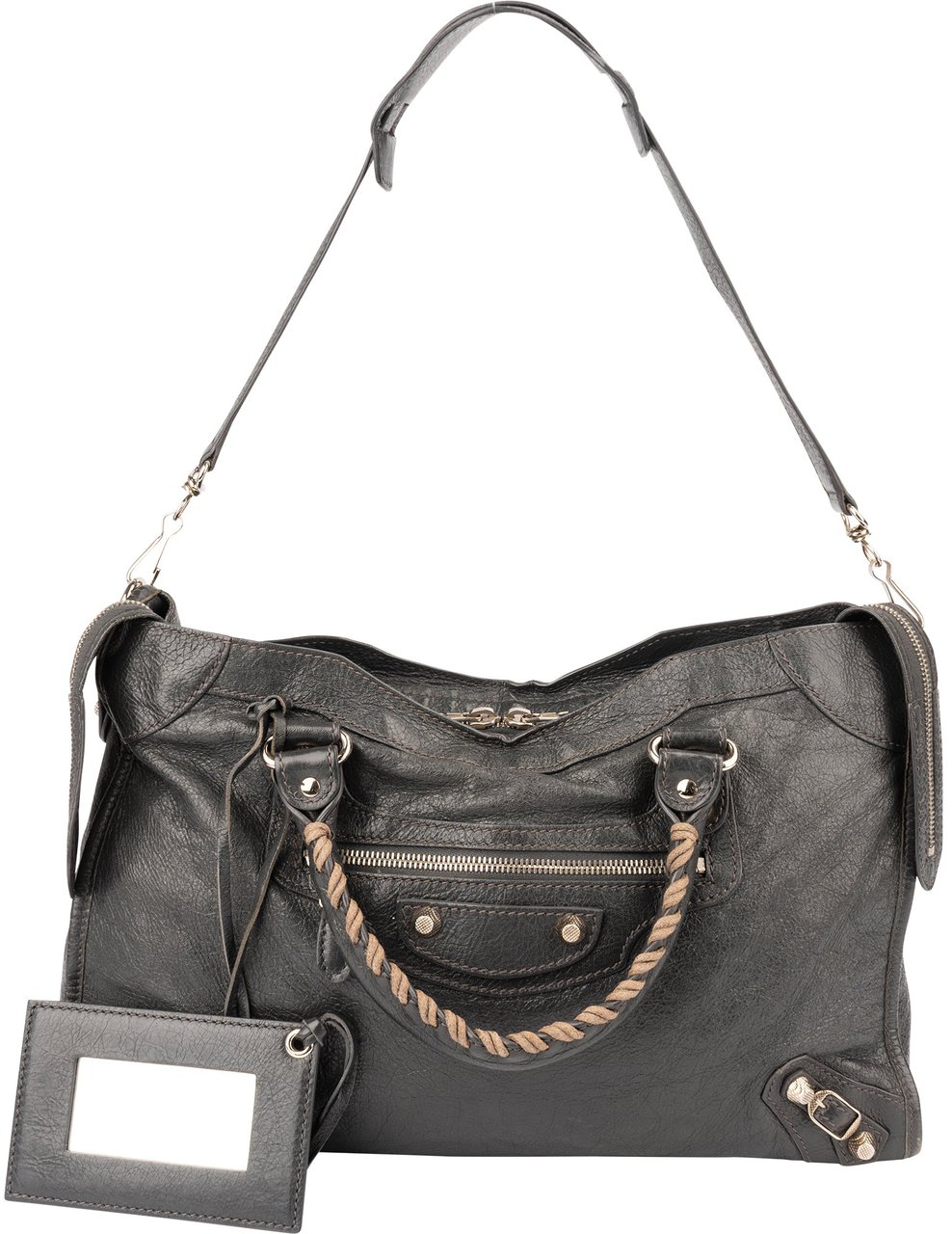 Balenciaga Balenciaga Grey Leather City Handbag Divers