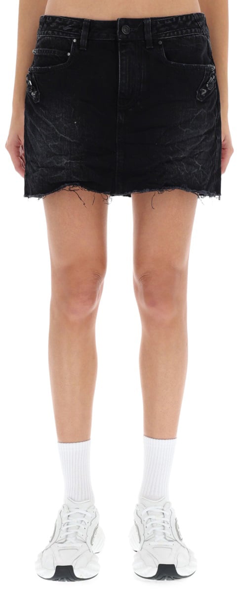 Balenciaga MINISKIRT "CITY" Zwart