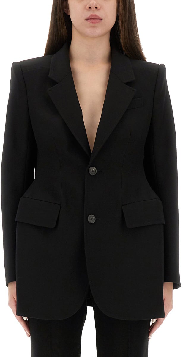 Balenciaga "HOURGLASS" JACKET Zwart