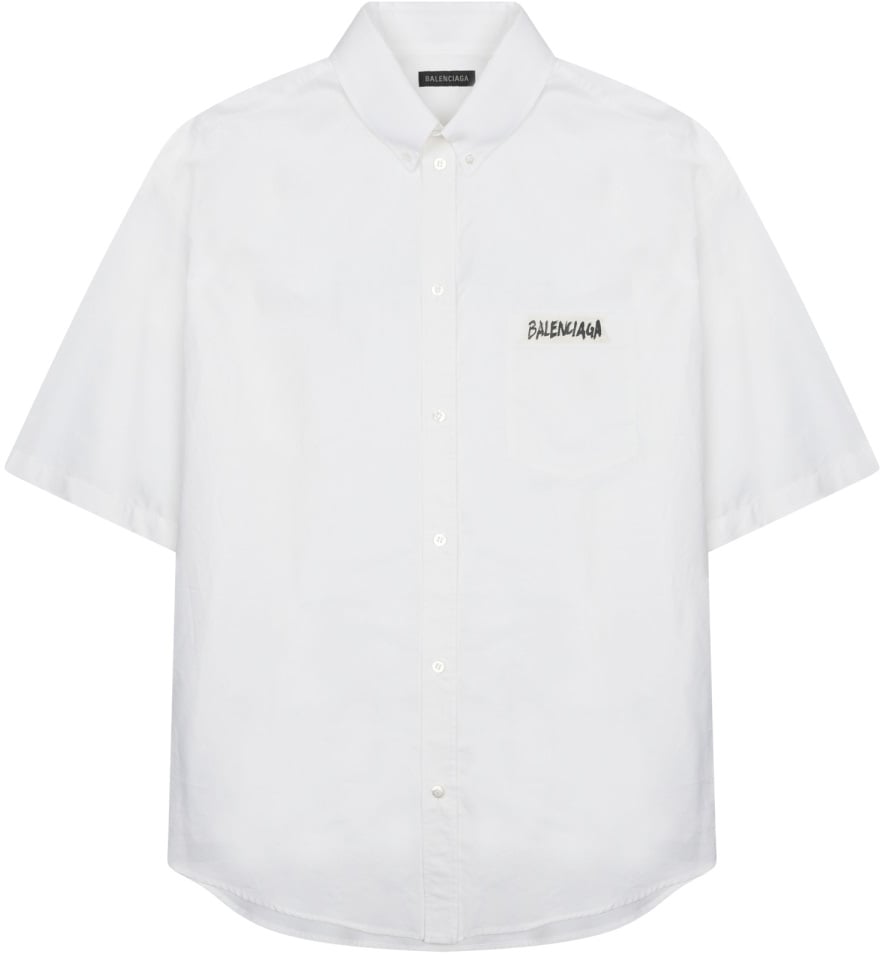 Balenciaga SHIRT WITH LOGO Wit