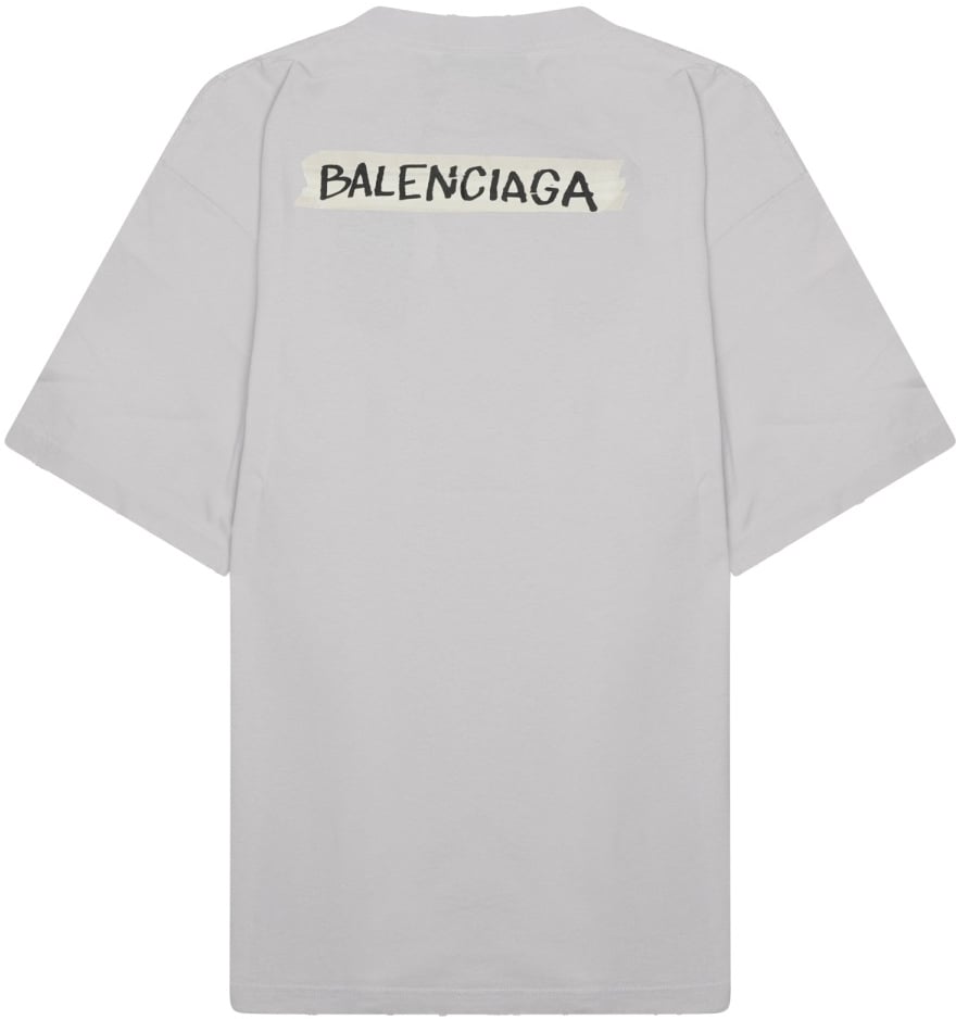 Balenciaga T-SHIRT WITH LOGO Wit