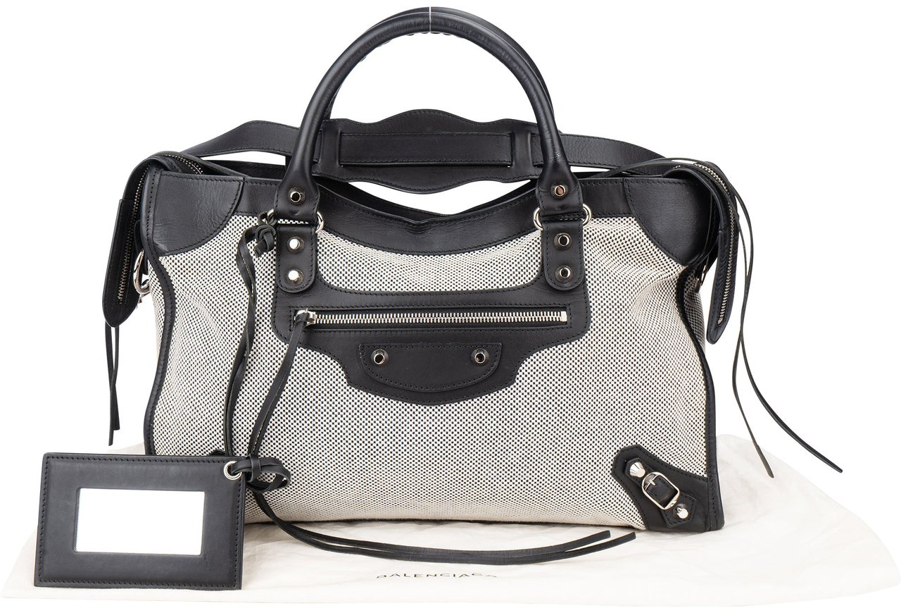 Balenciaga Balenciaga Classic Twill Leather City Handbag Divers