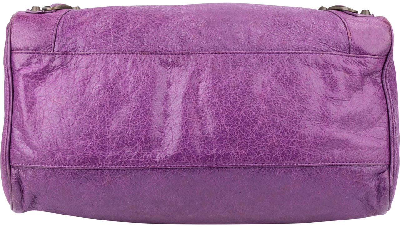 Balenciaga Balenciaga Purple Leather Classic City Handbag Paars