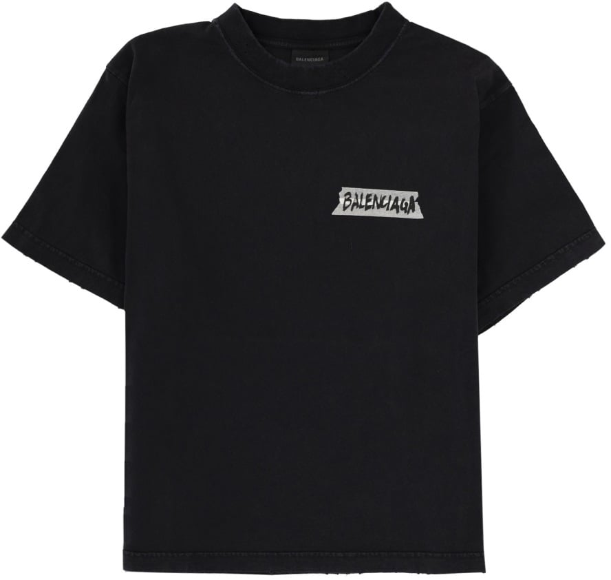 Balenciaga T-SHIRT WITH LOGO Zwart