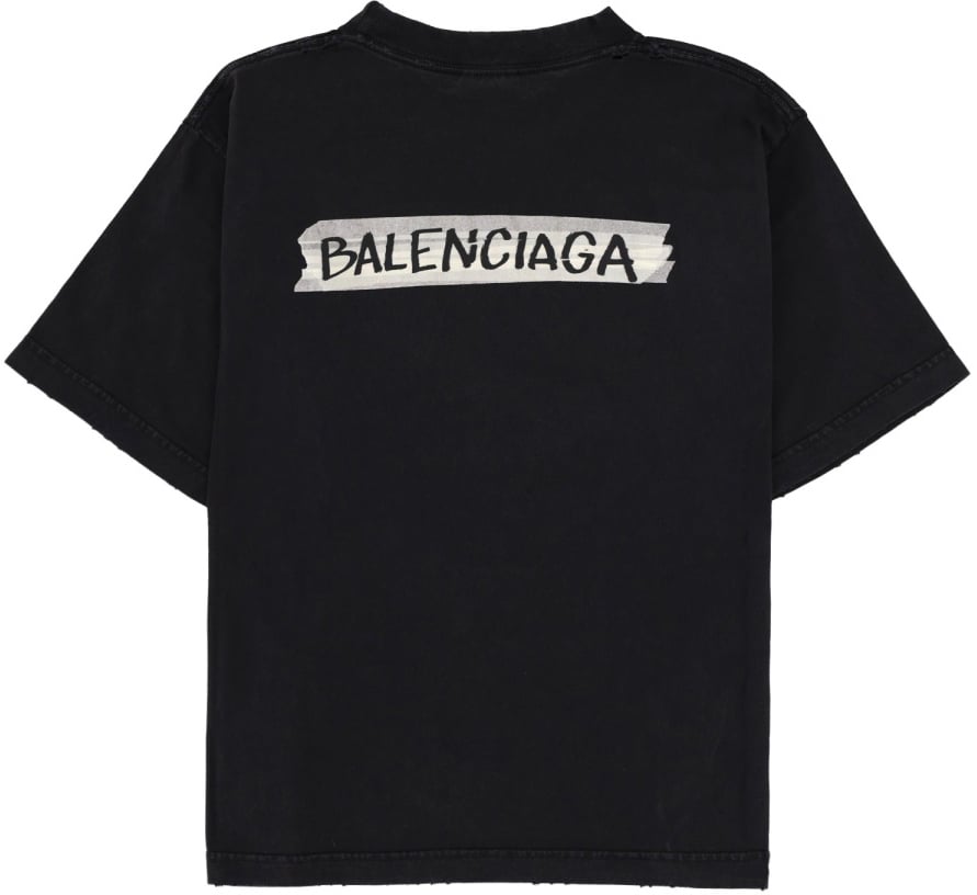 Balenciaga T-SHIRT WITH LOGO Zwart