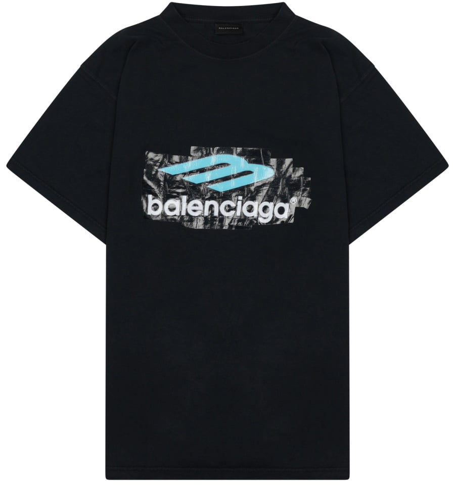 Balenciaga T-SHIRT WITH LOGO Zwart