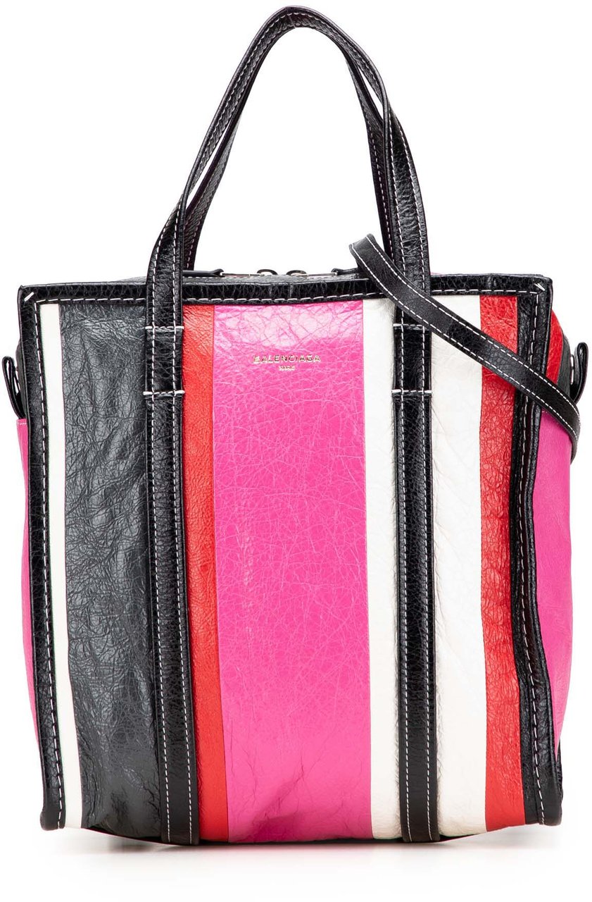 Balenciaga S Lambskin Bazar Shopper Satchel Roze