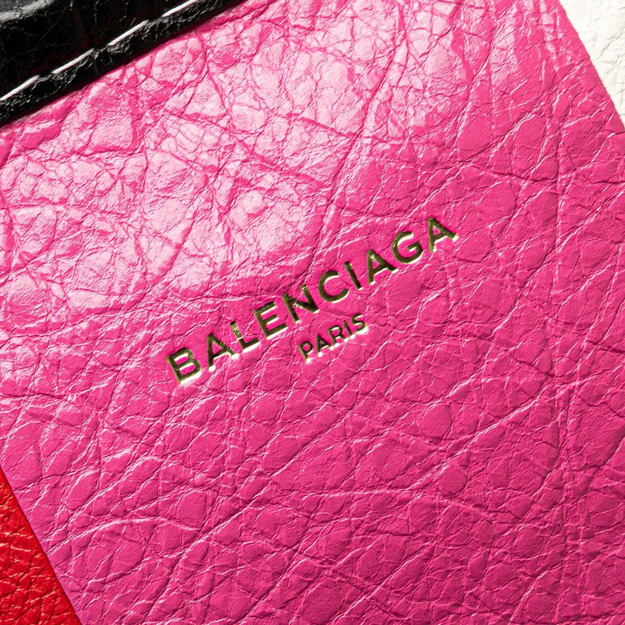 Balenciaga S Lambskin Bazar Shopper Satchel Roze