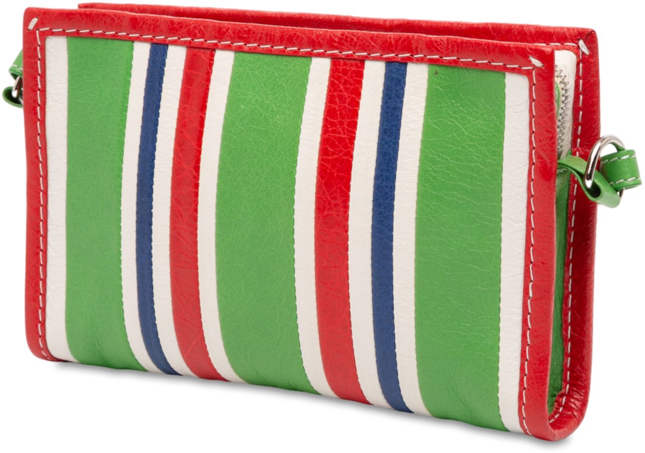 Balenciaga Lambskin Bazar Crossbody Groen