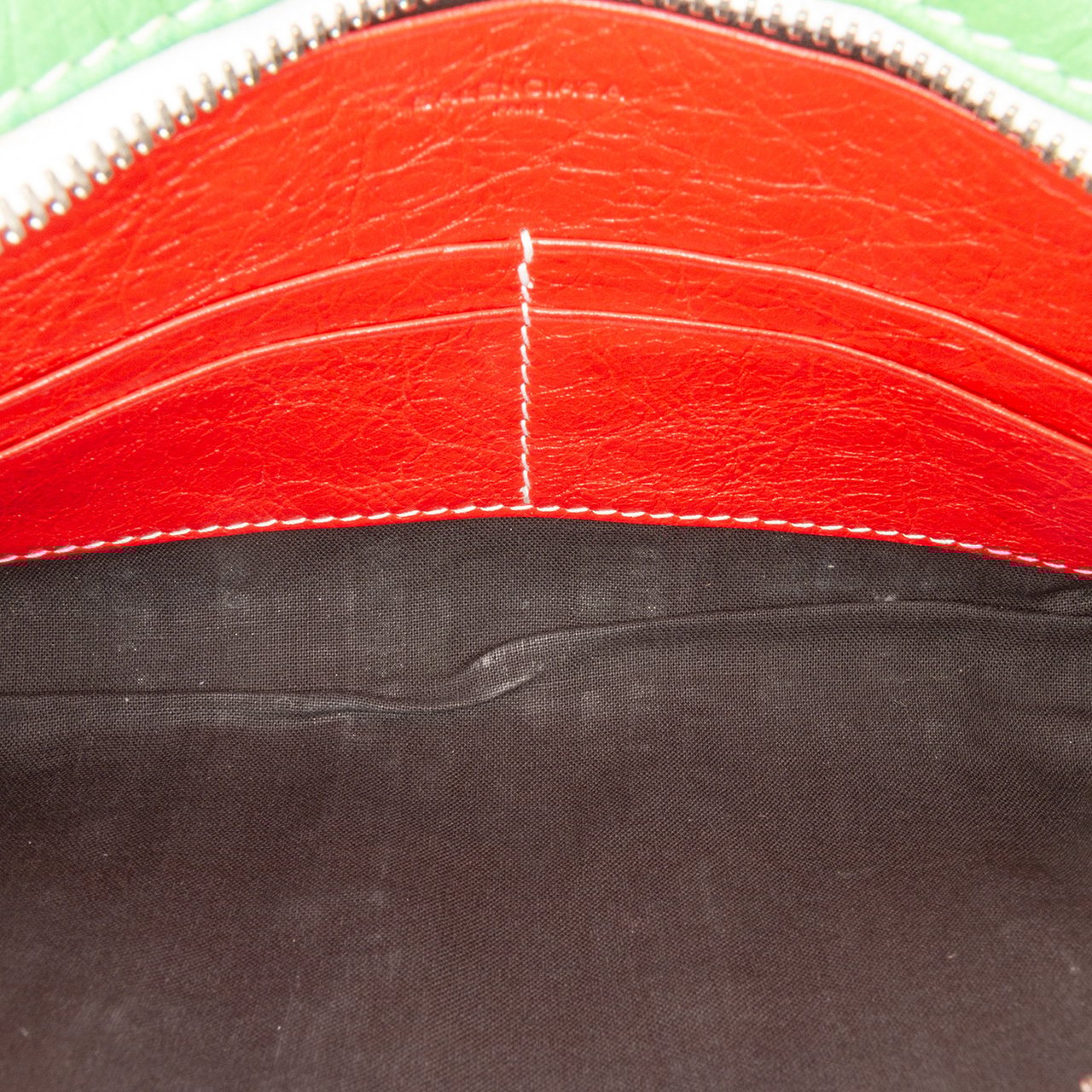 Balenciaga Lambskin Bazar Crossbody Groen