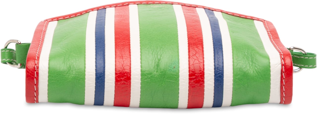 Balenciaga Lambskin Bazar Crossbody Groen