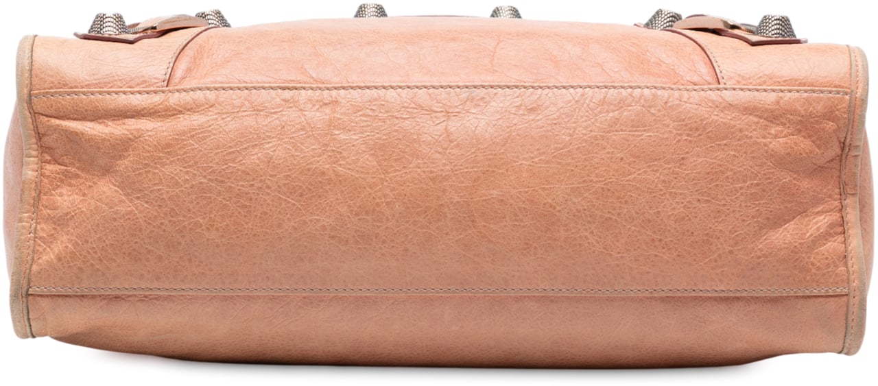 Balenciaga Lambskin Motocross Giant 21 Classic City Satchel Bruin