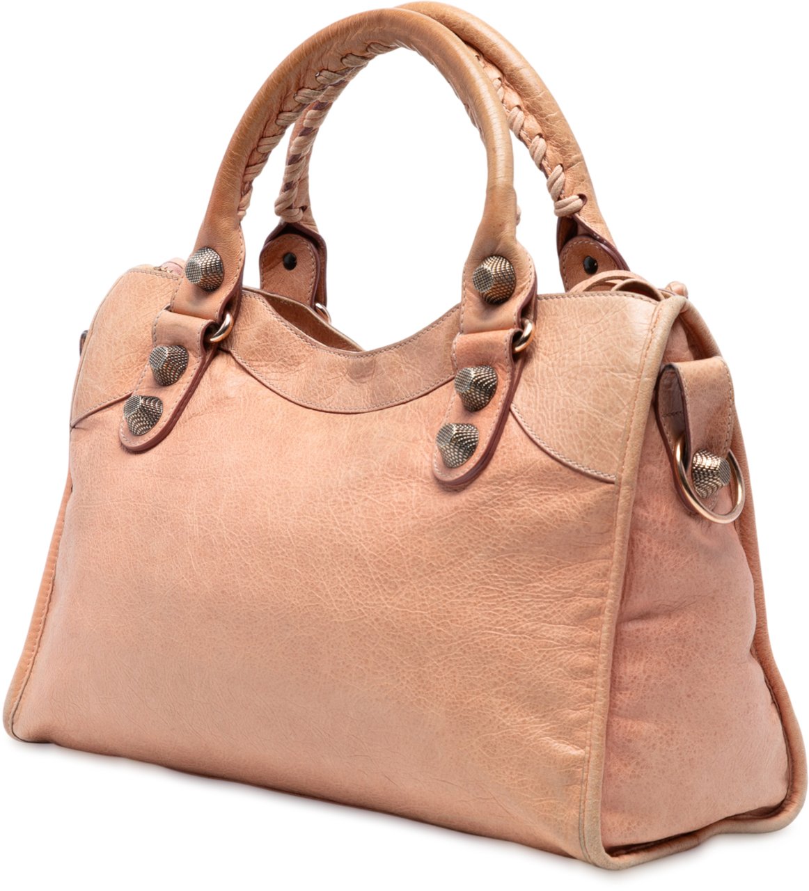 Balenciaga Lambskin Motocross Giant 21 Classic City Satchel Bruin