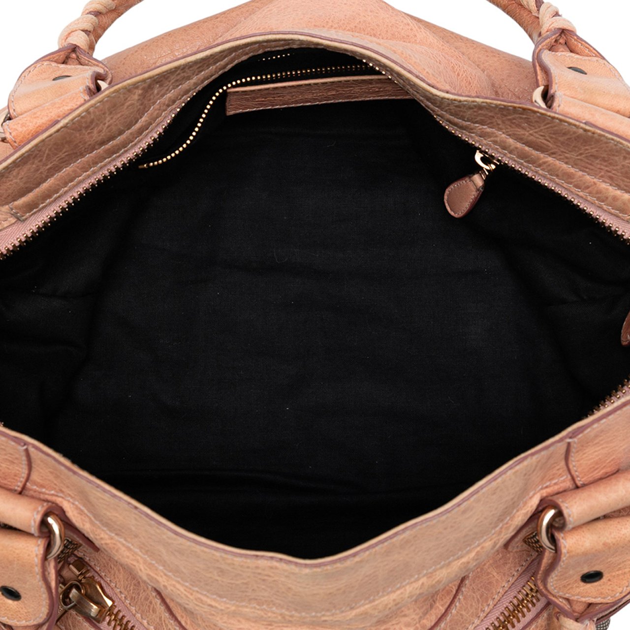 Balenciaga Lambskin Motocross Giant 21 Classic City Satchel Bruin