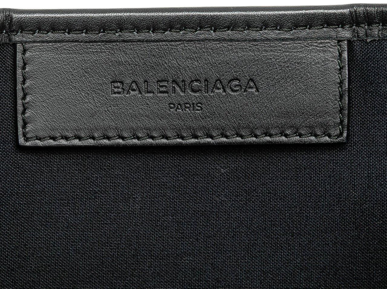 Balenciaga Canvas Navy Cabas Tote S Wit