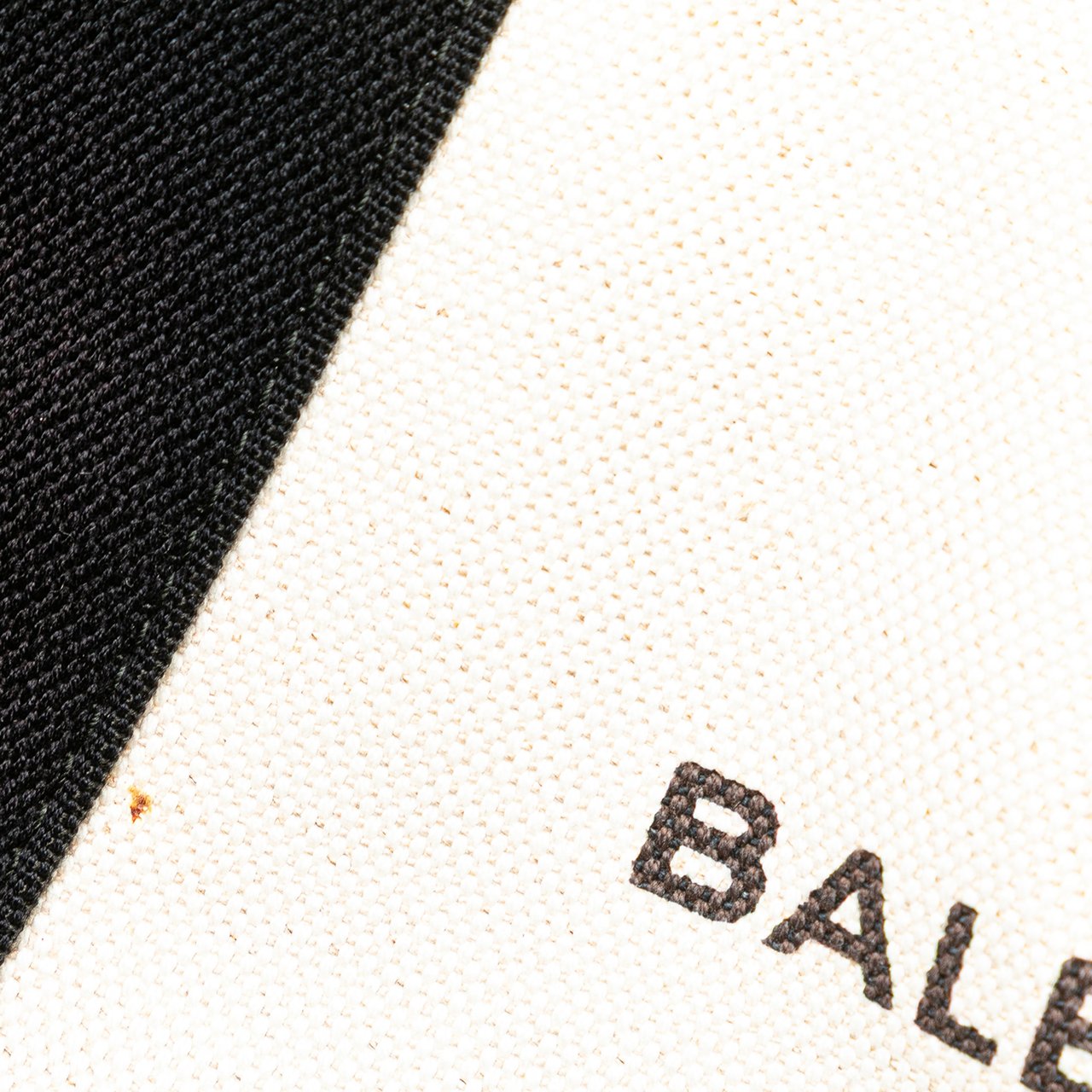 Balenciaga Canvas Navy Cabas Tote S Wit