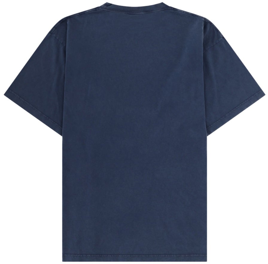Balenciaga T-SHIRT CON LOGO RICAMATO Blauw