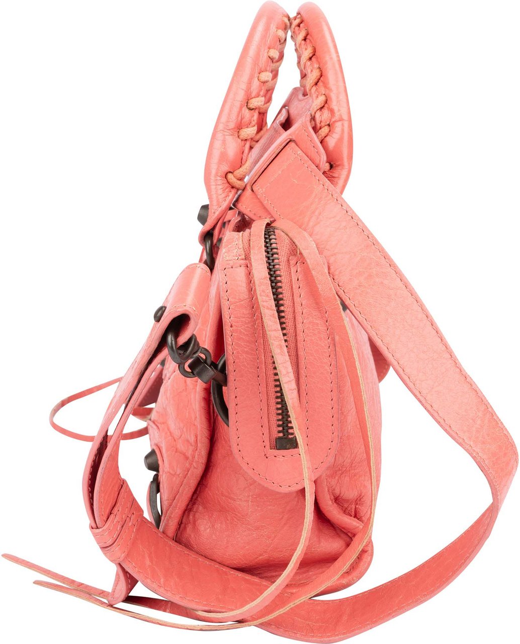 Balenciaga Balenciaga Pink Leather Mini City Handbag Roze