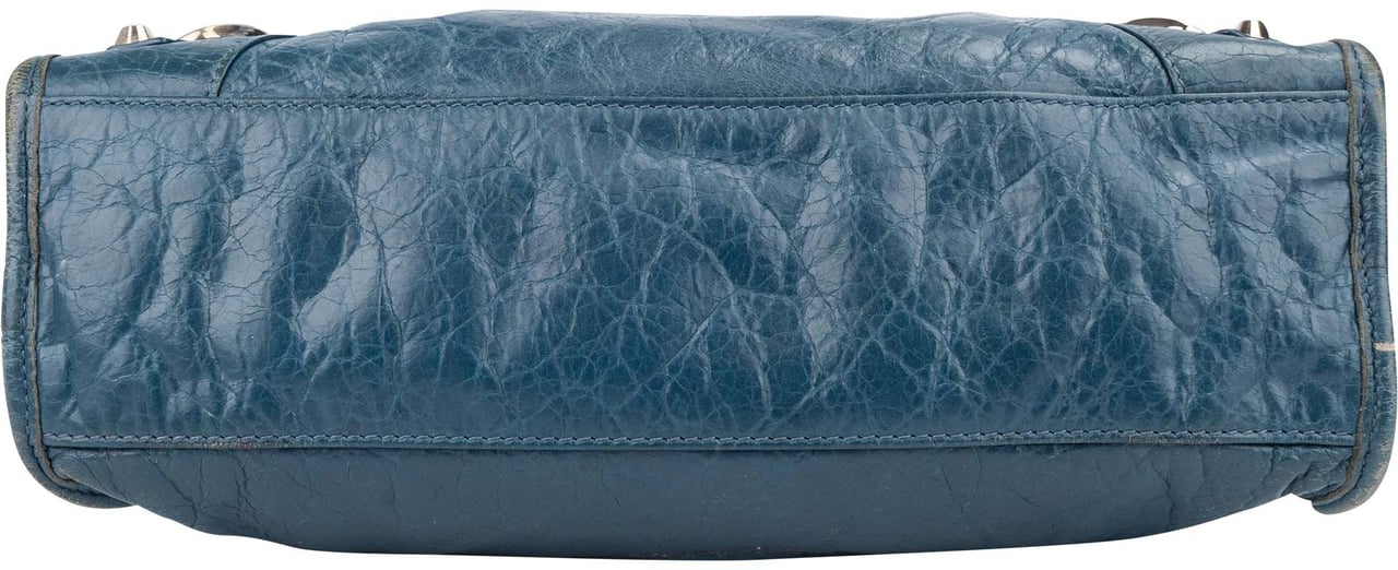 Balenciaga Balenciaga Blue Leather Classic City Handbag Blauw