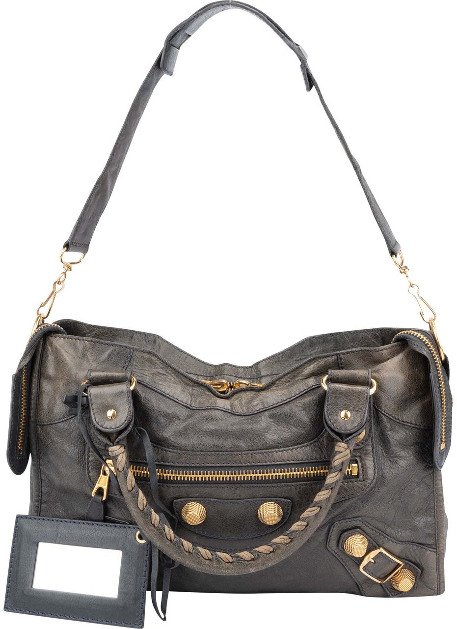 Balenciaga Balenciaga Grey Leather Classic City Handbag Divers