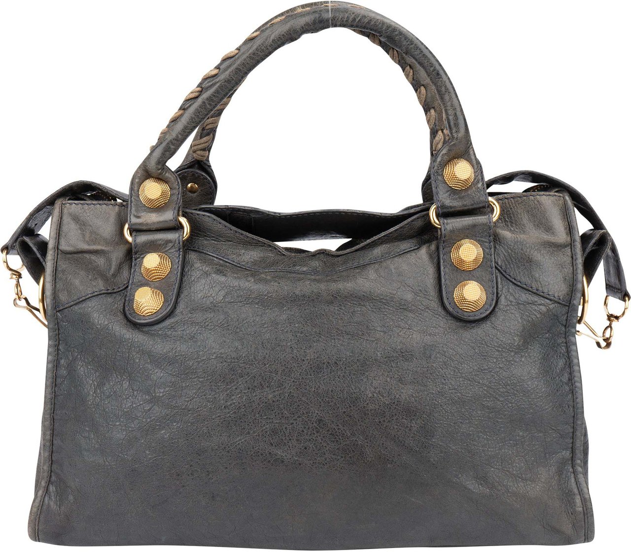 Balenciaga Balenciaga Grey Leather Classic City Handbag Divers