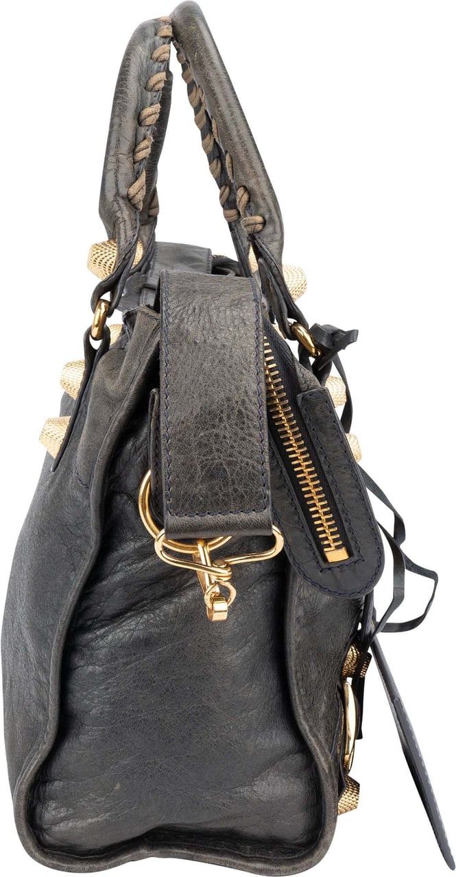 Balenciaga Balenciaga Grey Leather Classic City Handbag Divers