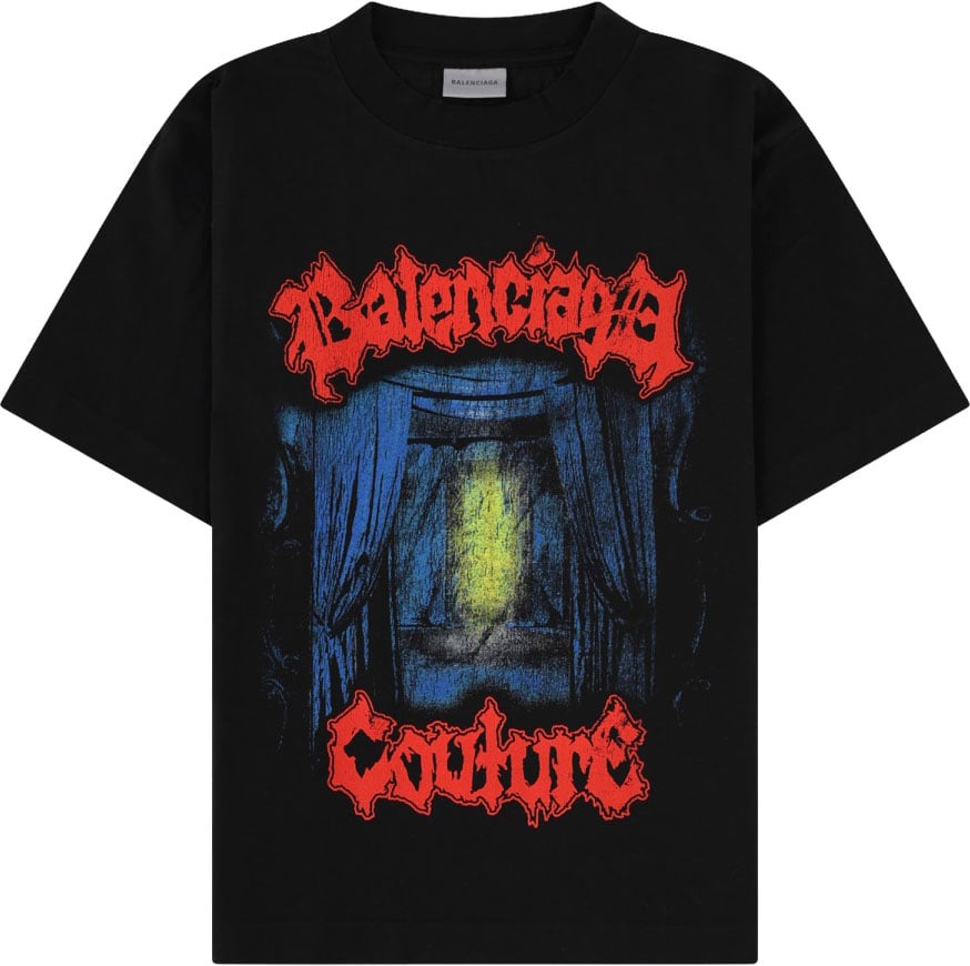 Balenciaga T-SHIRT CON LOGO Zwart
