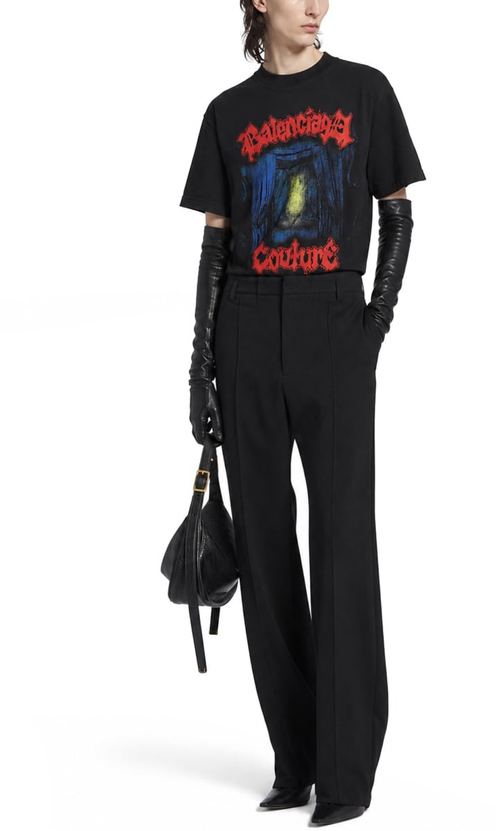 Balenciaga T-SHIRT CON LOGO Zwart